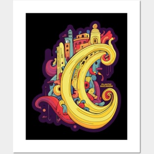 Plastic Macaroni Boho Trippy Hippy Posters and Art